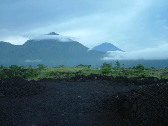 the caldera and Mont Batur